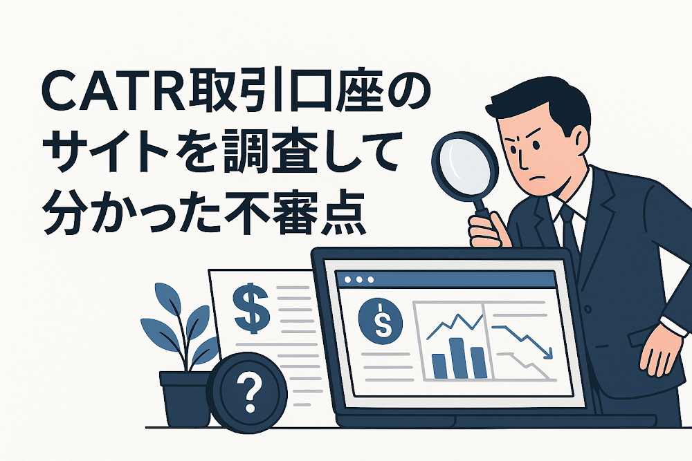 CATR取引口座のサイトを調査して分かった不審点