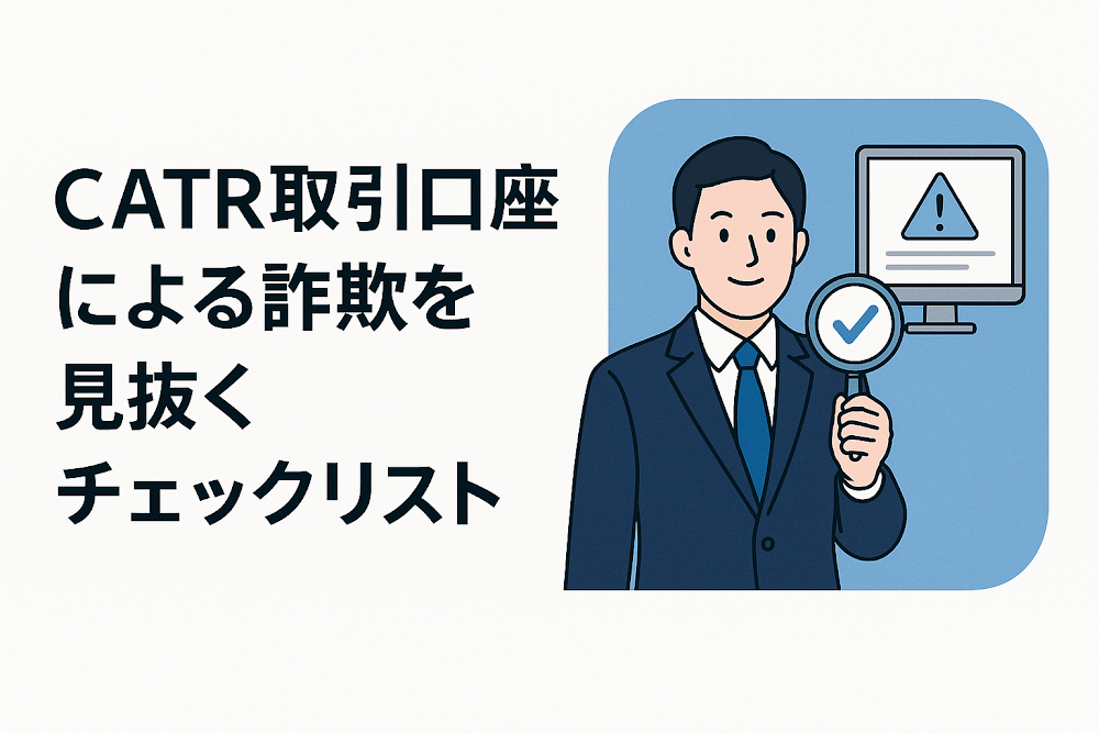 CATR取引口座による詐欺を見抜くチェックリスト