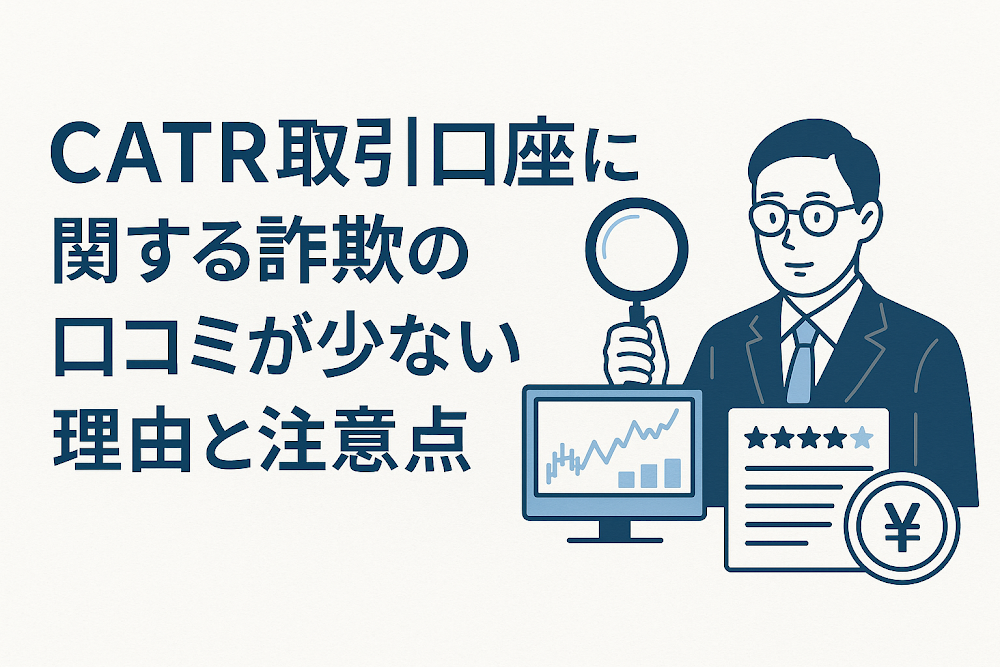 CATR取引口座に関する詐欺の口コミが少ない理由と注意点