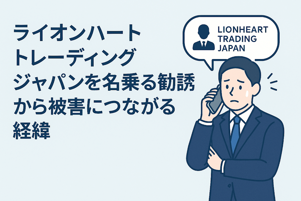 ライオンハートトレーディングジャパンを名乗る勧誘から被害につながる経緯