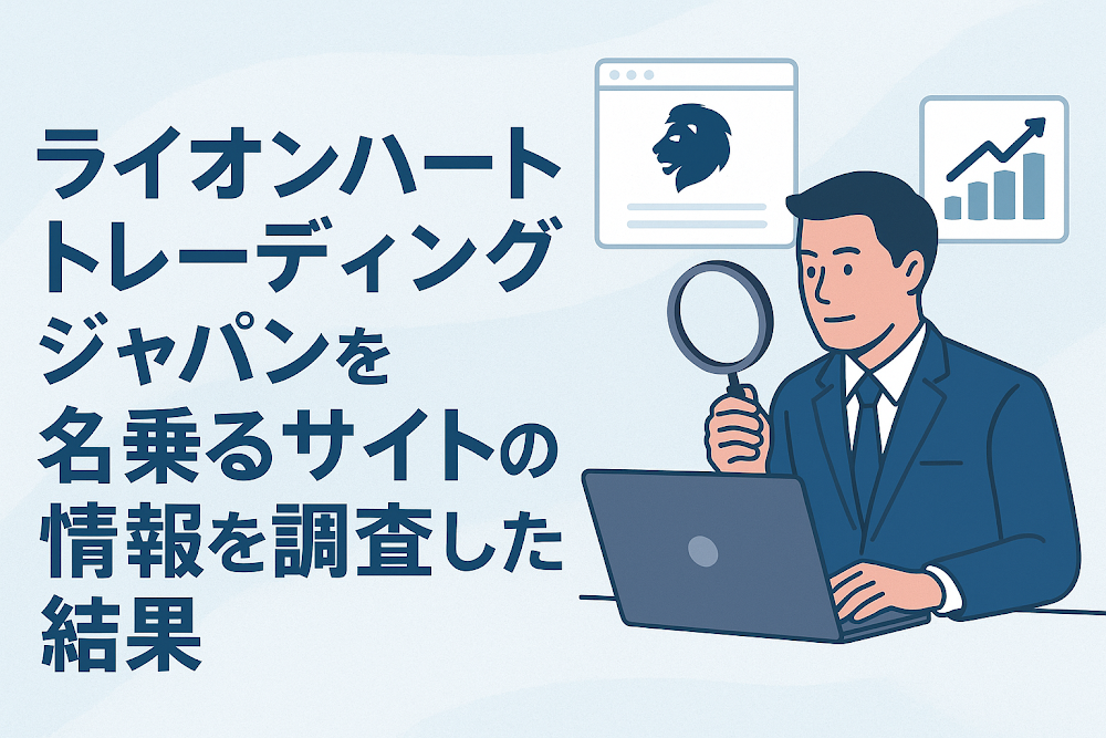 ライオンハートトレーディングジャパンを名乗るサイトの情報を調査した結果