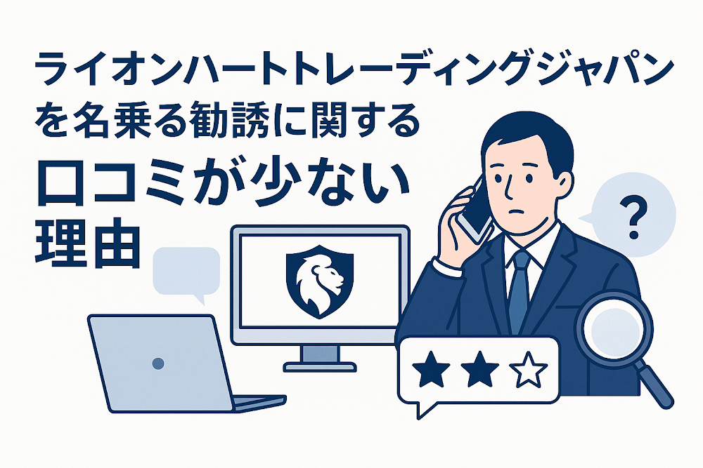 ライオンハートトレーディングジャパンを名乗る勧誘に関する口コミが少ない理由