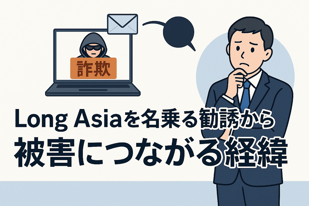 Long Asiaを名乗る勧誘から被害につながる経緯