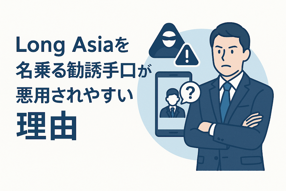 Long Asiaを名乗る勧誘手口が悪用されやすい理由