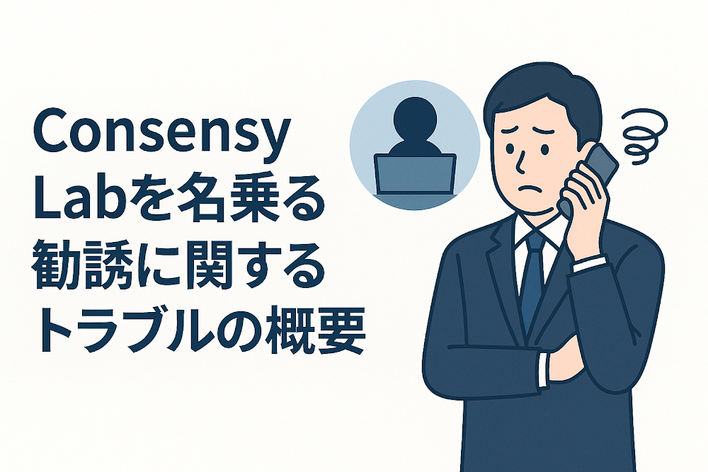 Consensy Labを名乗る勧誘に関するトラブルの概要