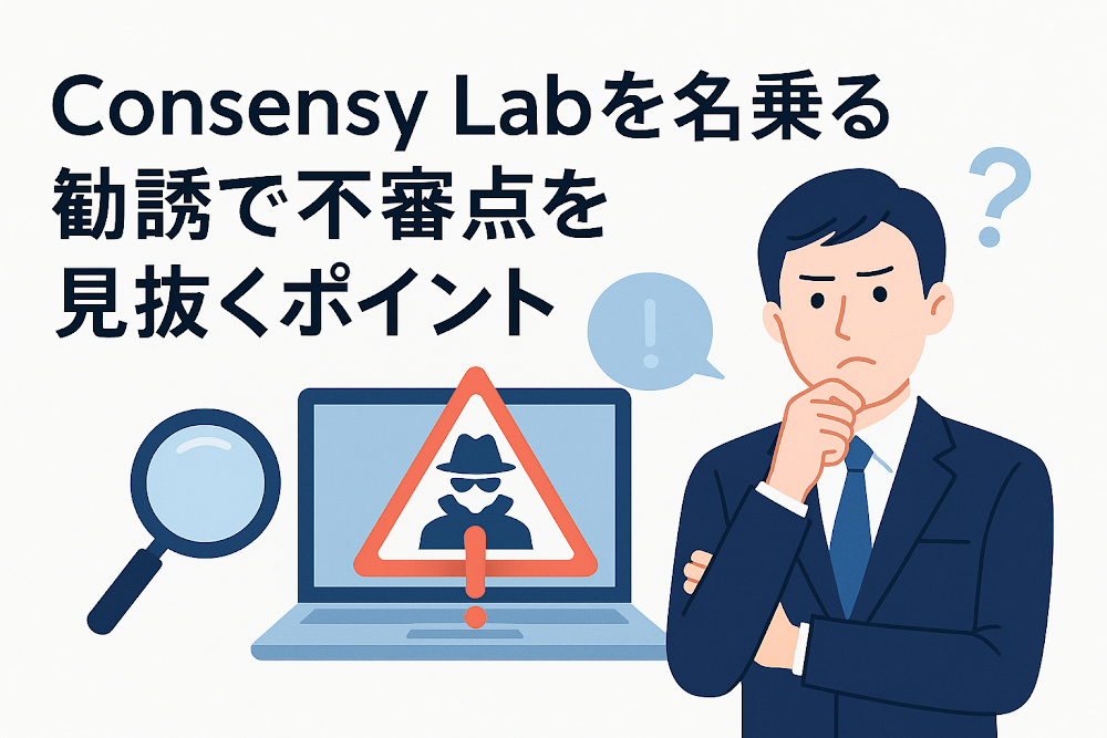 Consensy Labを名乗る勧誘で不審点を見抜くポイント