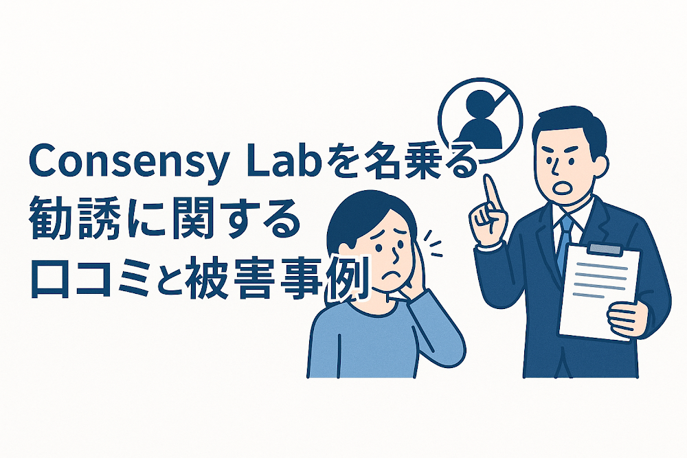 Consensy Labを名乗る勧誘に関する口コミと被害事例
