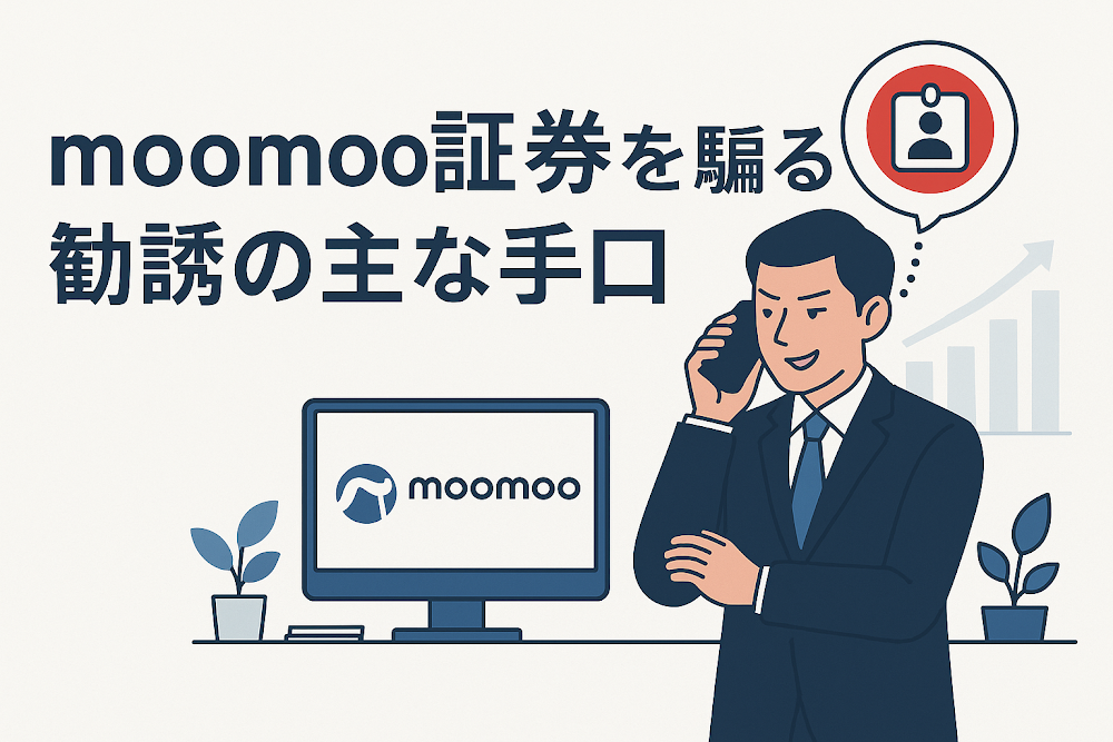 moomoo証券を騙る勧誘の主な手口