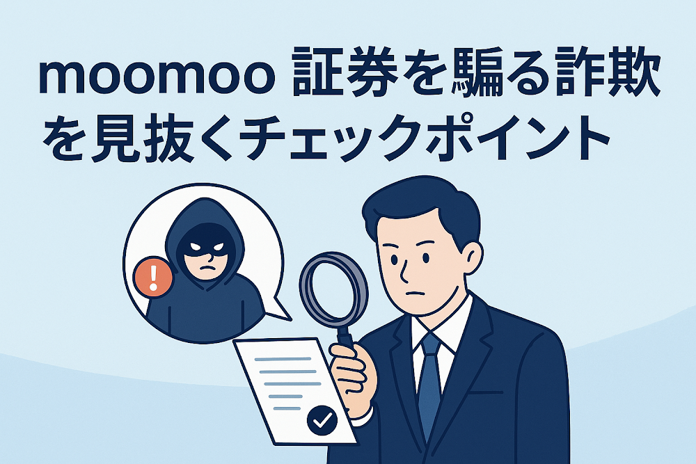 moomoo証券を騙る詐欺を見抜くチェックポイント