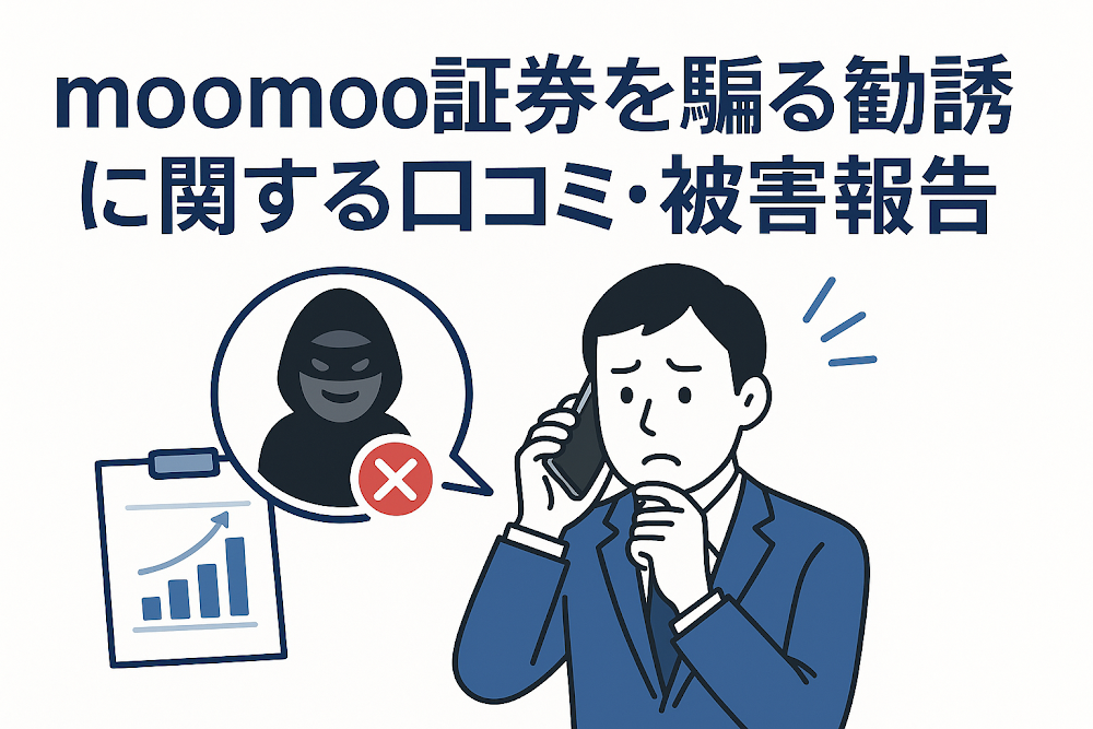 moomoo証券を騙る勧誘に関する口コミ・被害報告