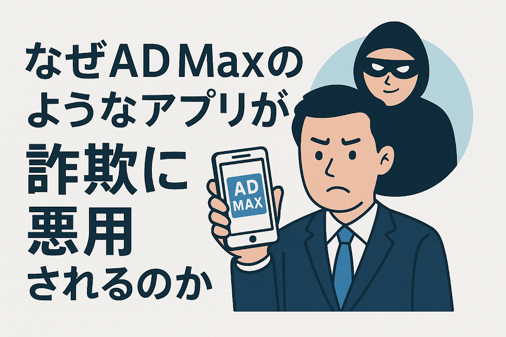なぜAD Maxのようなアプリが詐欺に悪用されるのか