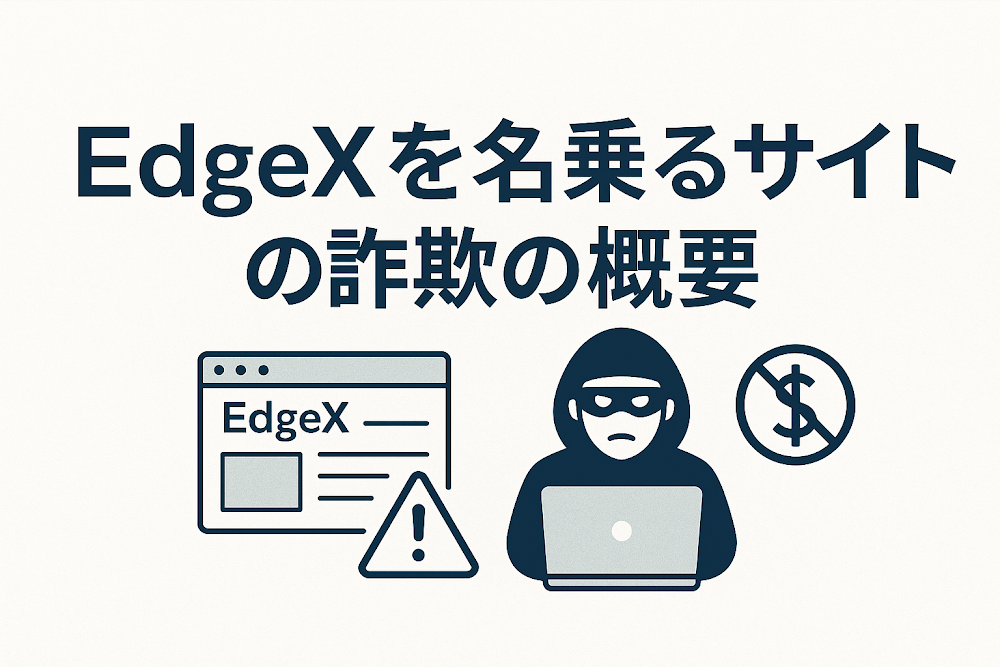 EdgeXを名乗るサイトの詐欺の概要