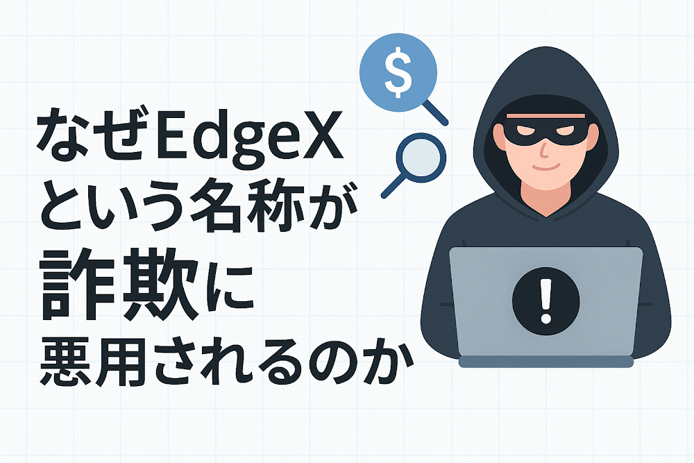 なぜEdgeXという名称が詐欺に悪用されるのか