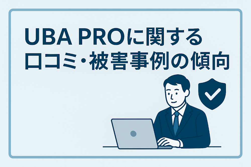 UBA PROに関する口コミ・被害事例の傾向
