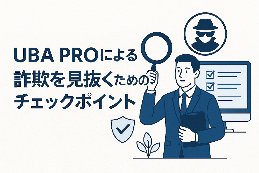 UBA PROによる詐欺を見抜くためのチェックポイント