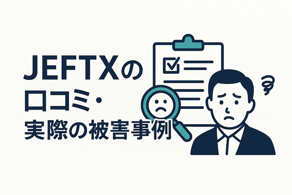 JEFTXの口コミ・実際の被害事例
