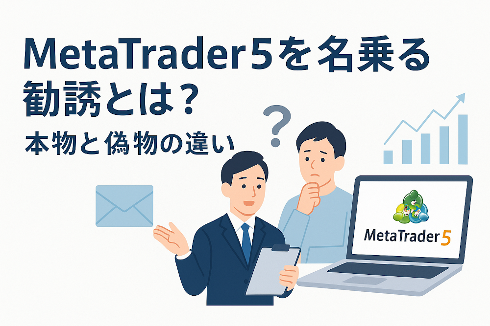 Meta Trader5を名乗る勧誘とは？本物と偽物の違い
