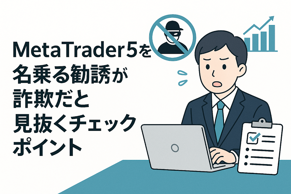 Meta Trader5を名乗る勧誘が詐欺だと見抜くチェックポイント