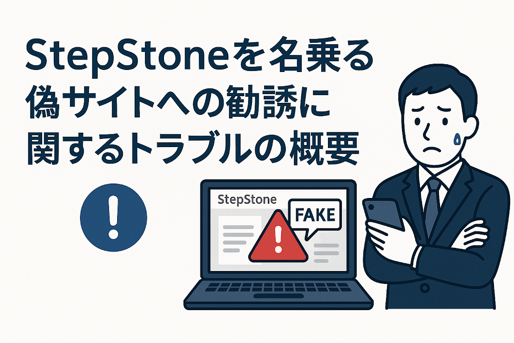 StepStoneを名乗る偽サイトへの勧誘に関するトラブルの概要