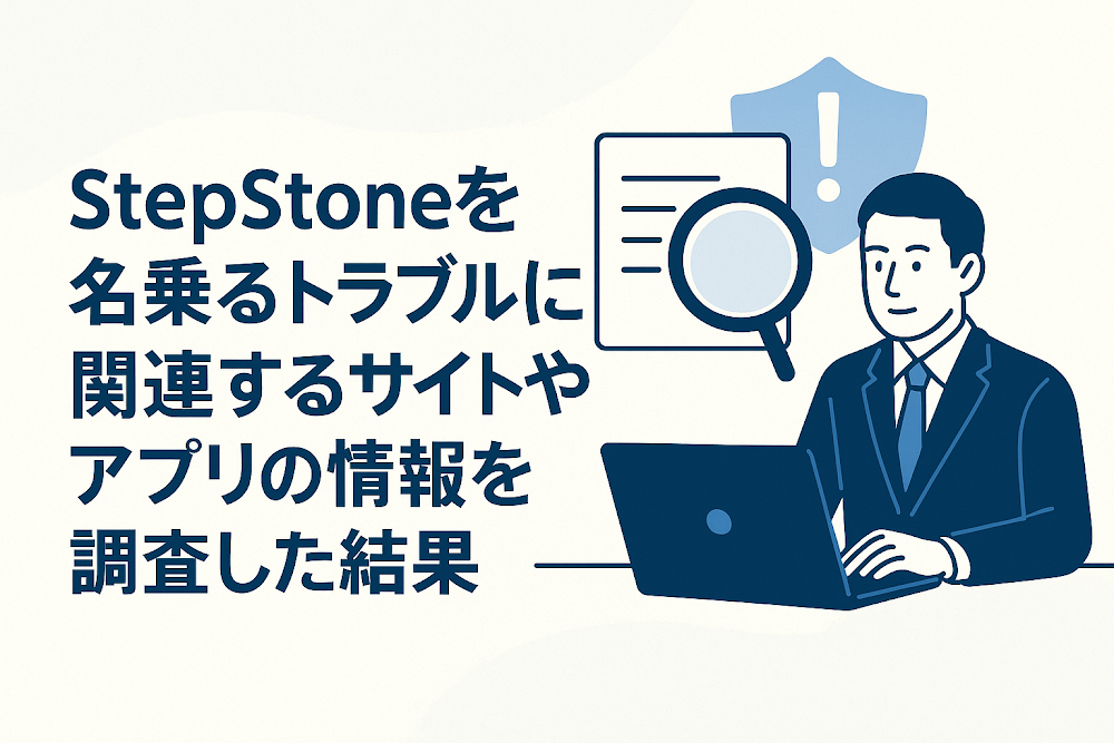 StepStoneを名乗るトラブルに関連するサイトやアプリの情報を調査した結果