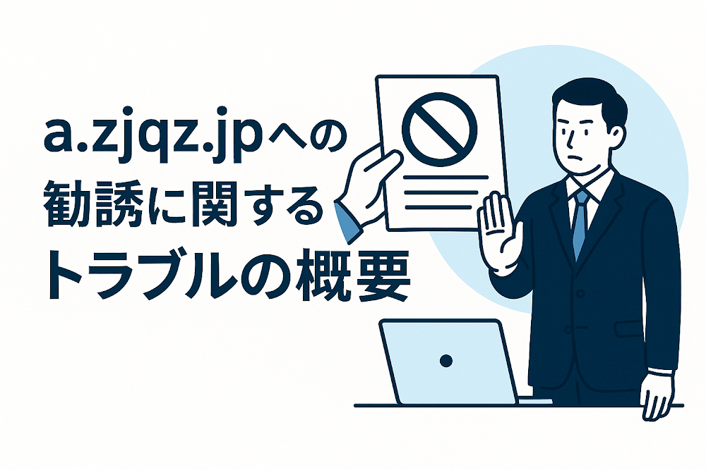 a.zjqz.jpへの勧誘に関するトラブルの概要