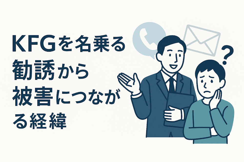 KFGを名乗る勧誘から被害につながる経緯