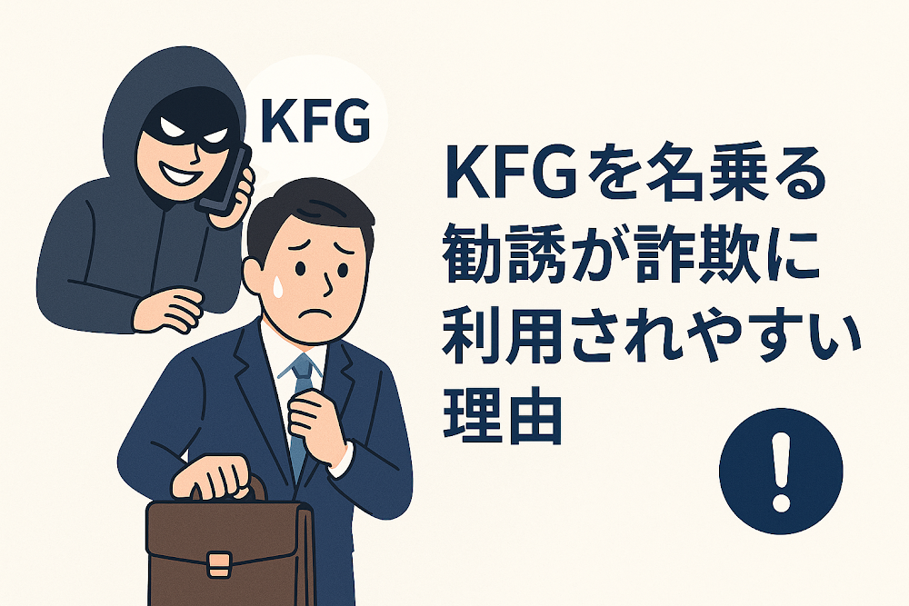 KFGを名乗る勧誘が詐欺に利用されやすい理由