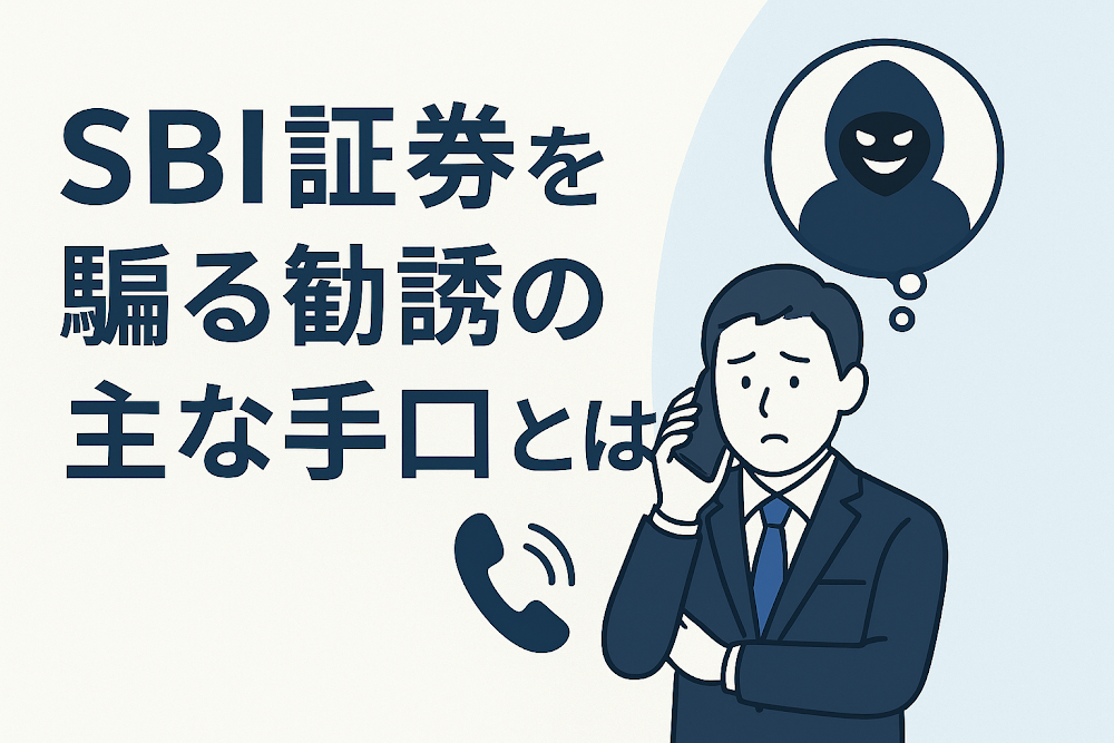 SBI証券を騙る勧誘の主な手口とは