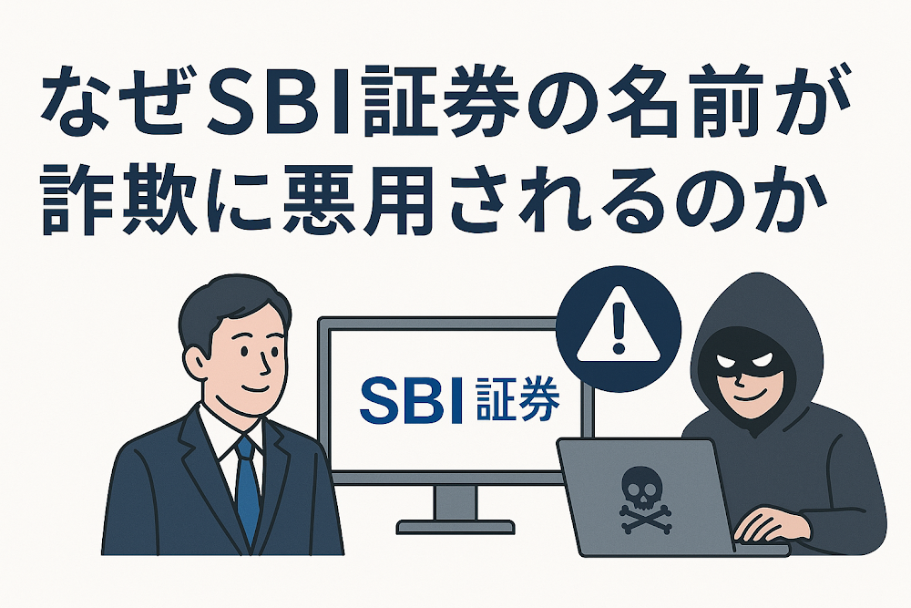 なぜSBI証券の名前が詐欺に悪用されるのか
