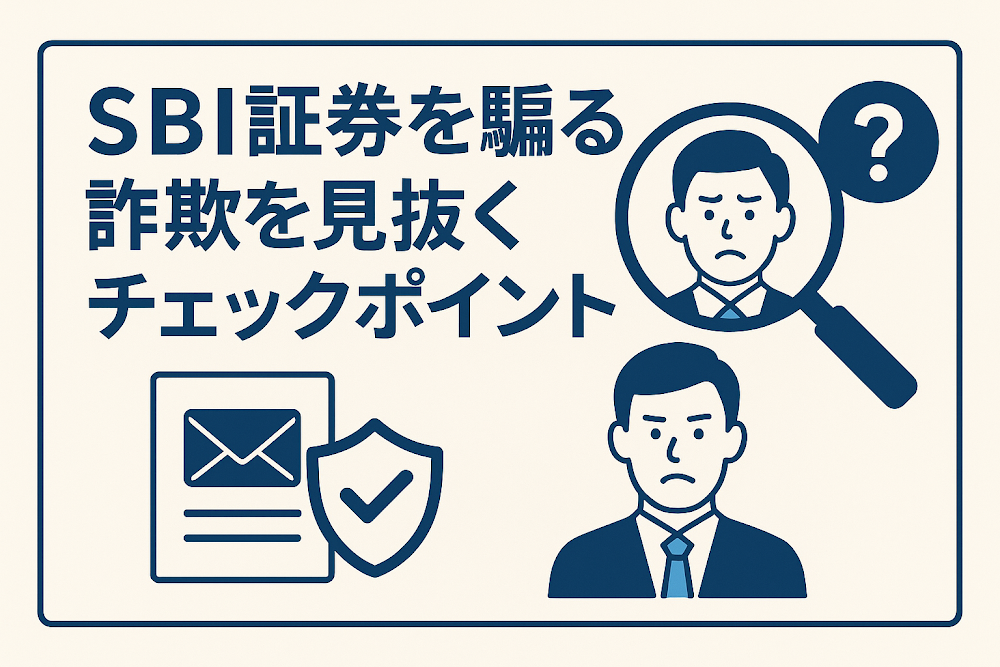 SBI証券を騙る詐欺を見抜くチェックポイント