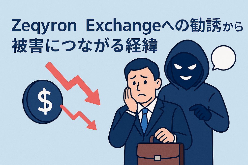 Zeqyron Exchangeへの勧誘から被害につながる経緯