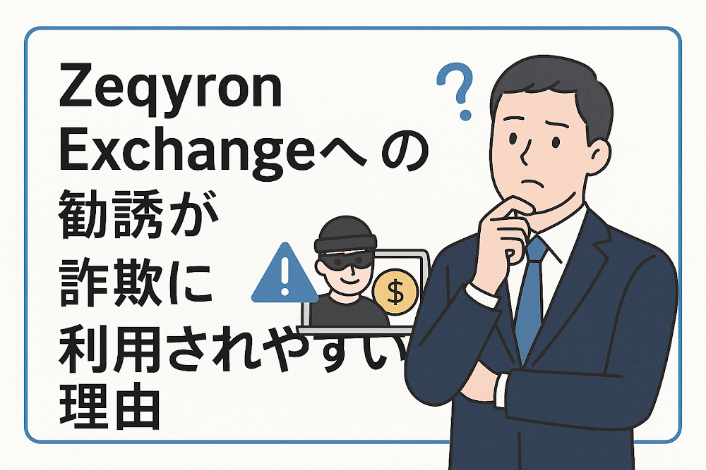 Zeqyron Exchangeへの勧誘が詐欺に利用されやすい理由