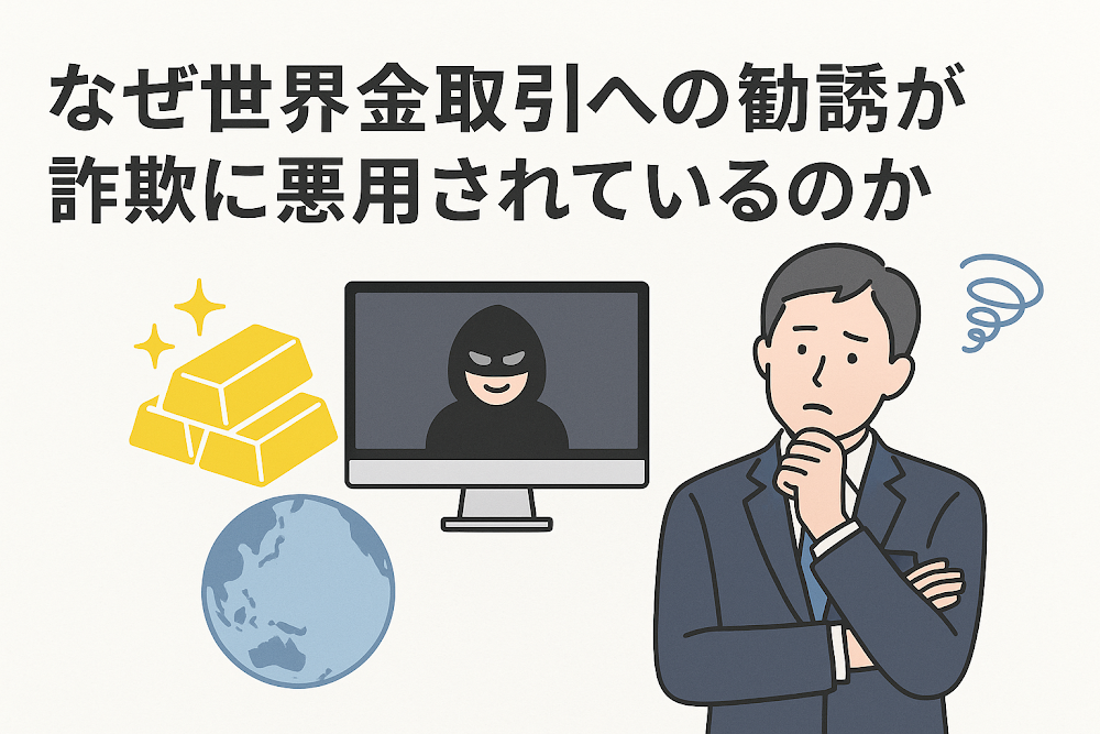 なぜ世界金取引への勧誘が詐欺に悪用されているのか