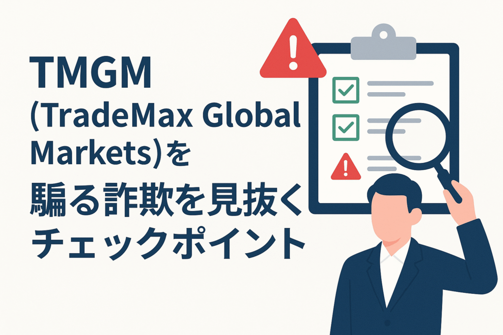 TMGM（TradeMax Global Markets）を騙る詐欺を見抜くチェックポイント