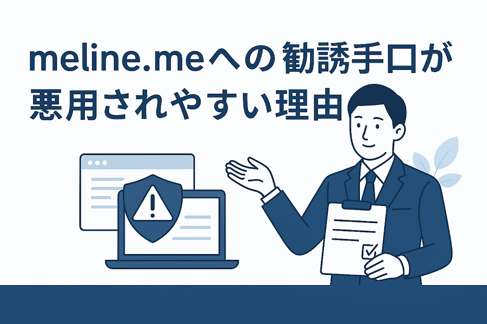 meline.meへの勧誘手口が悪用されやすい理由