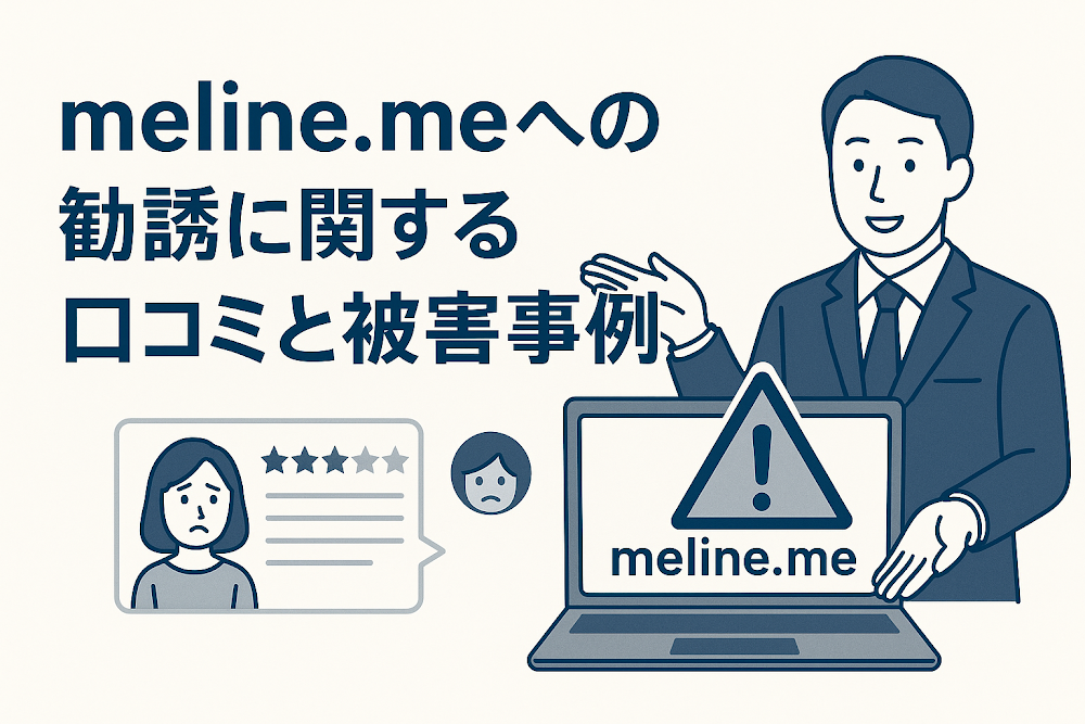 meline.meへの勧誘に関する口コミと被害事例