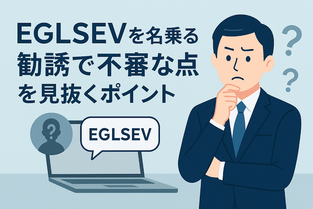 EGLSEVを名乗る勧誘で不審な点を見抜くポイント