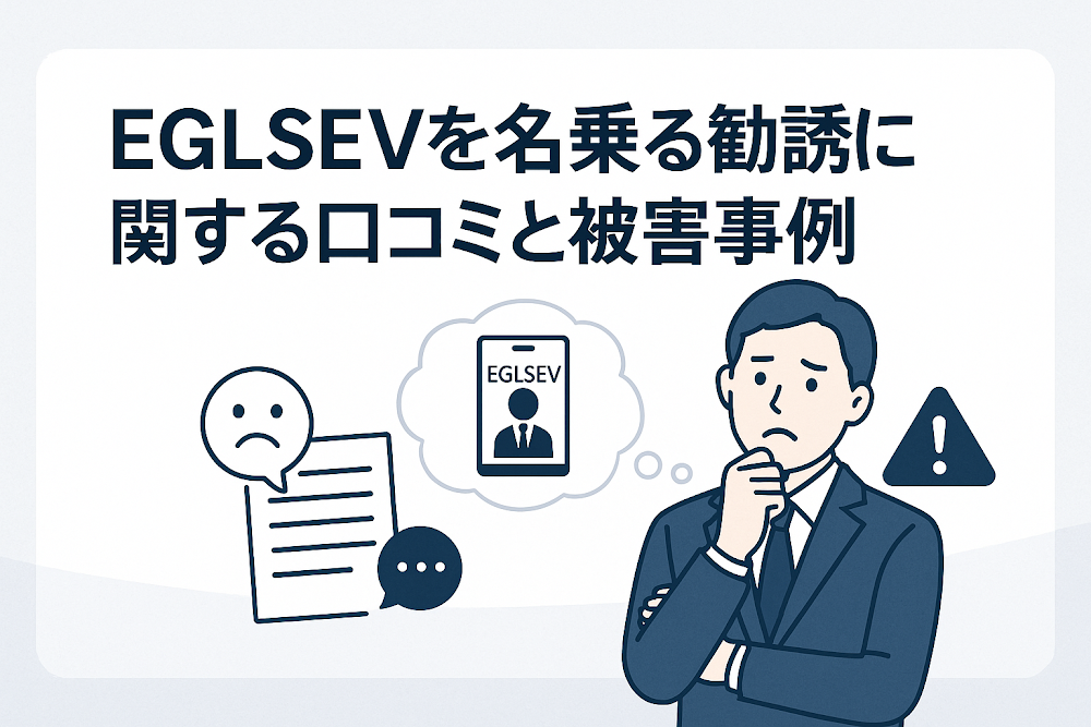 EGLSEVを名乗る勧誘に関する口コミと被害事例