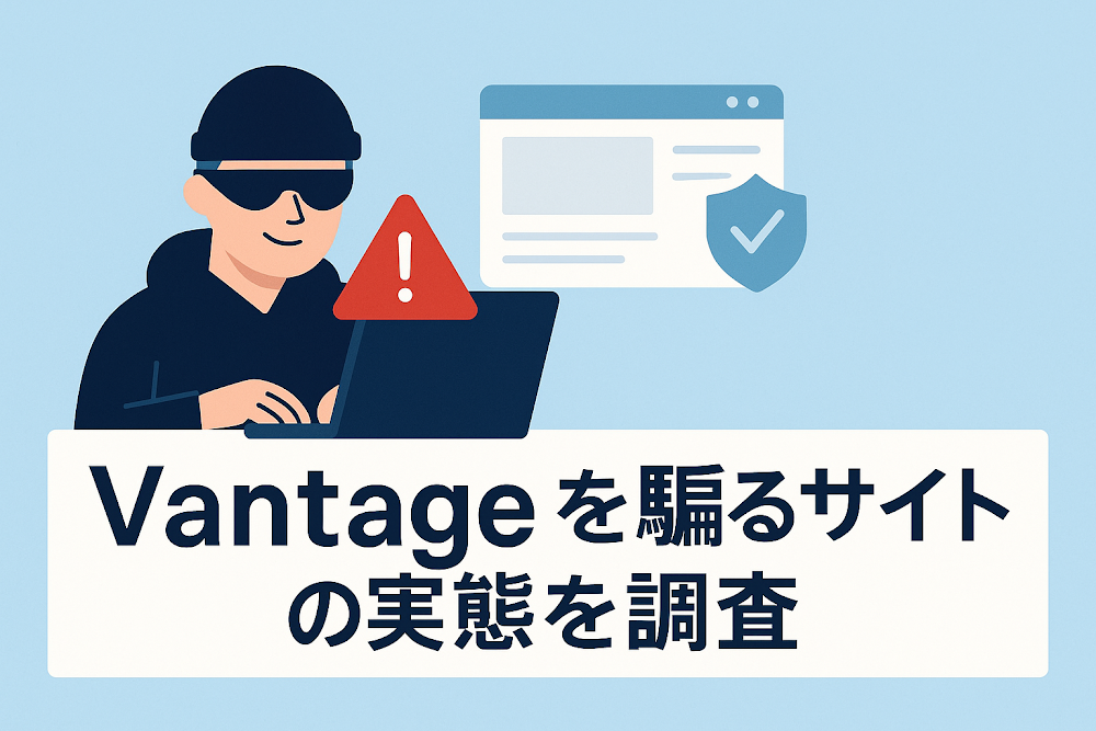 Vantageを騙るサイトの実態を調査