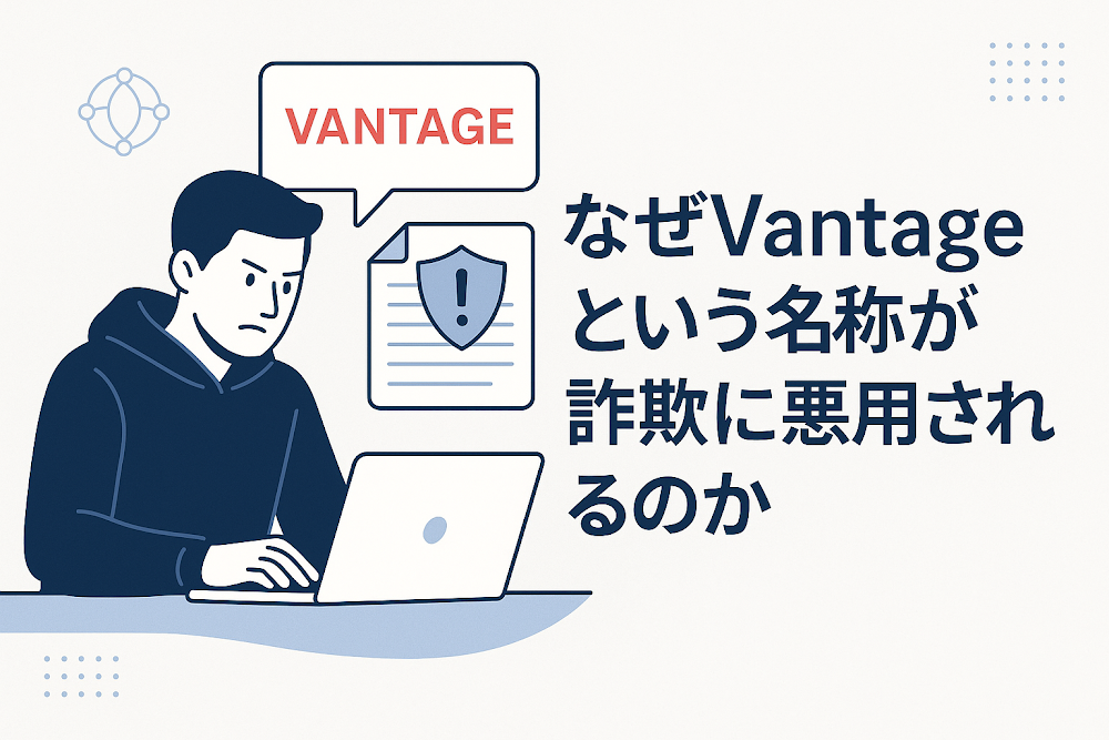 なぜVantageという名称が詐欺に悪用されるのか