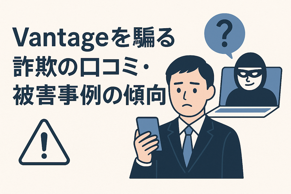Vantageを騙る詐欺の口コミ・被害事例の傾向