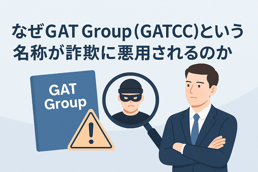 なぜGAT Group(GATCC)という名称が詐欺に悪用されるのか