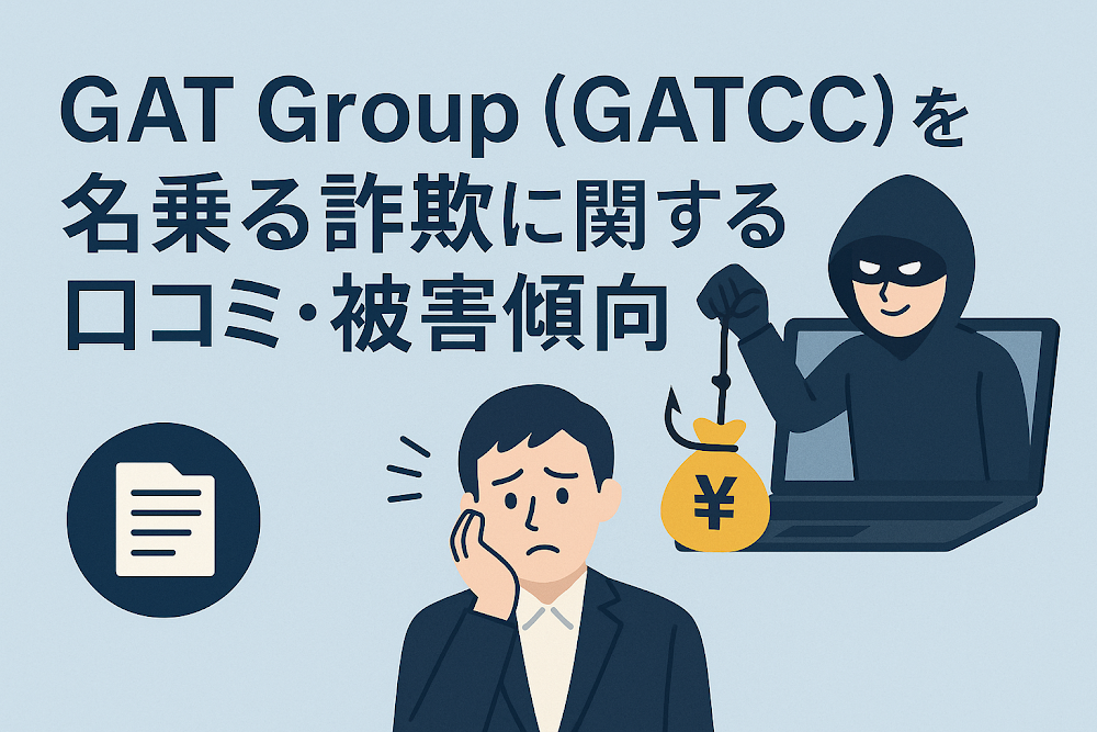 GAT Group(GATCC)を名乗る詐欺に関する口コミ・被害傾向