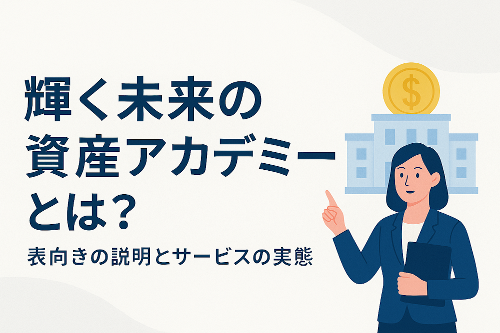 輝く未来の資産アカデミーとは?表向きの説明とサービスの実態