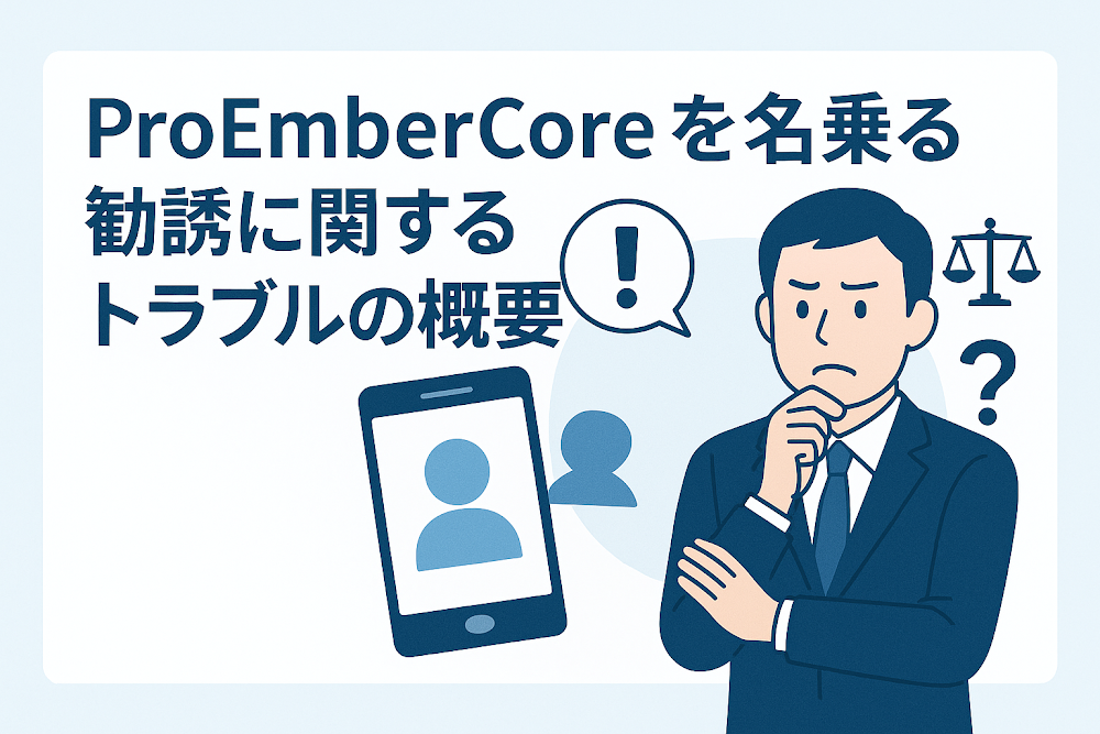 ProEmberCoreを名乗る勧誘に関するトラブルの概要