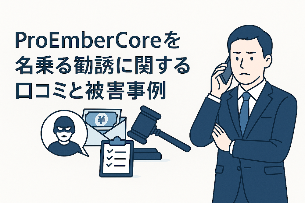 ProEmberCoreを名乗る勧誘に関する口コミと被害事例