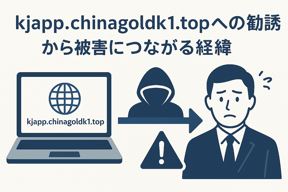 kjapp.chinagoldk1.topへの勧誘から被害につながる経緯