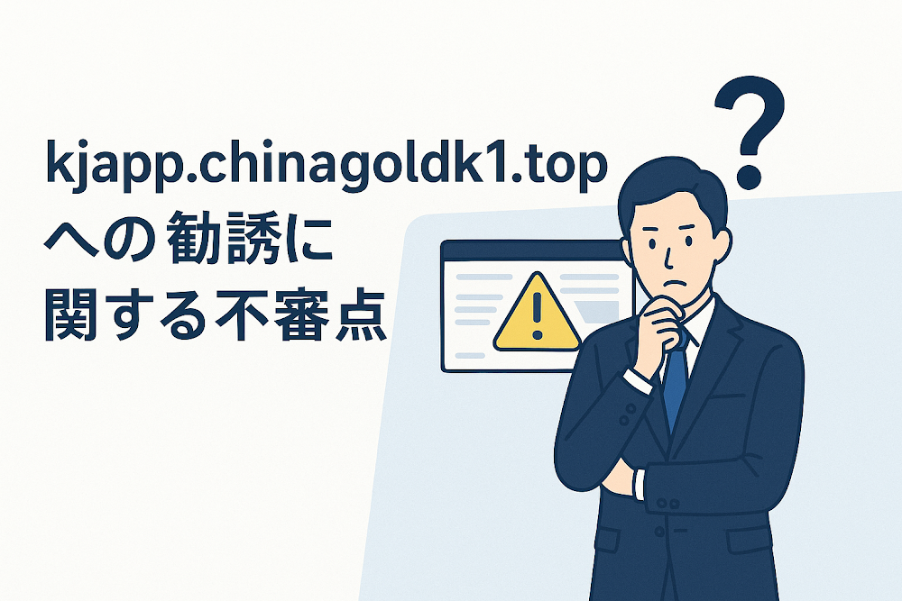 kjapp.chinagoldk1.topへの勧誘に関する不審点