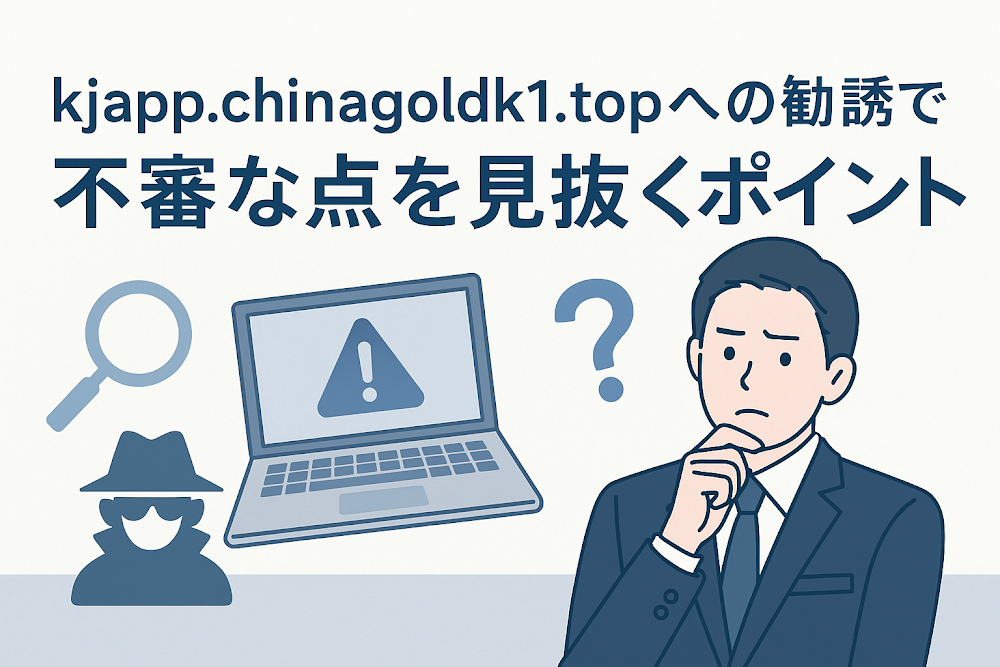 kjapp.chinagoldk1.topへの勧誘で不審な点を見抜くポイント