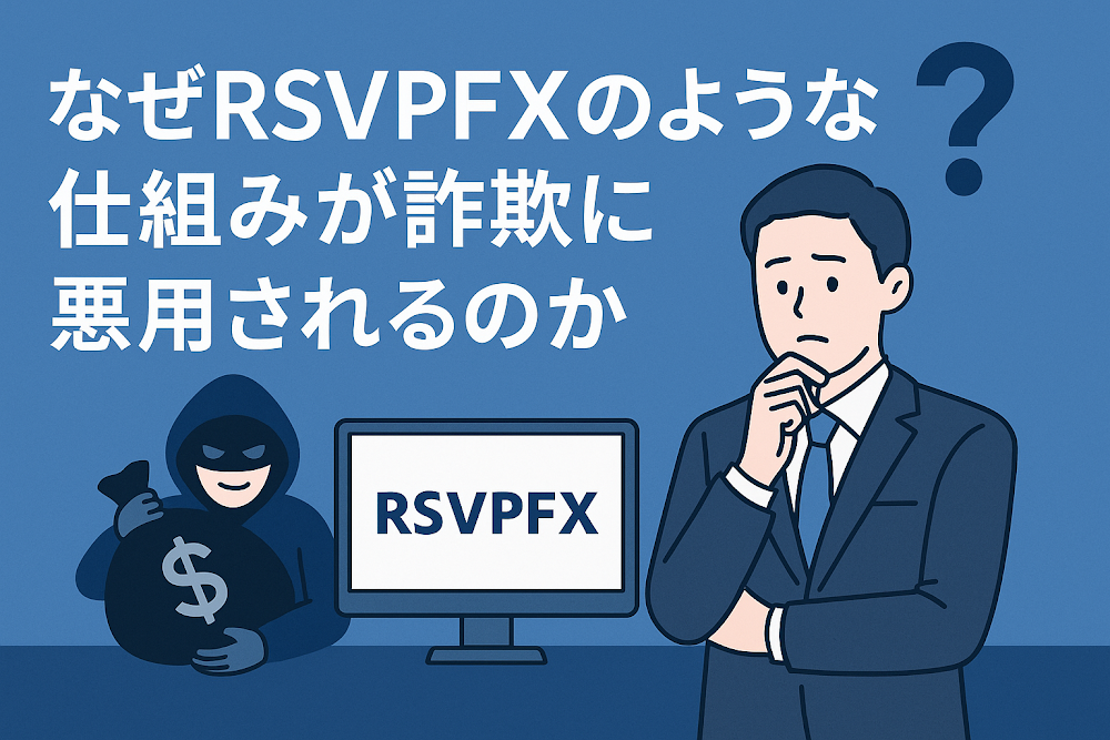 なぜRSVPFXのような仕組みが詐欺に悪用されるのか